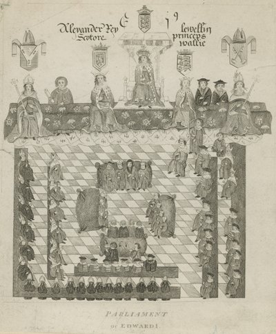 Kral Edward I Parlamentosu by English School