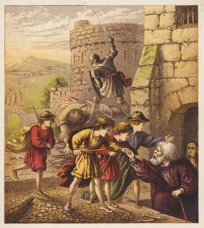 Hacı Çocuklar (renkli taş baskı) by English School