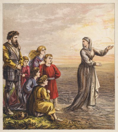 Hacı Çocuklar (renkli taş baskı) by English School