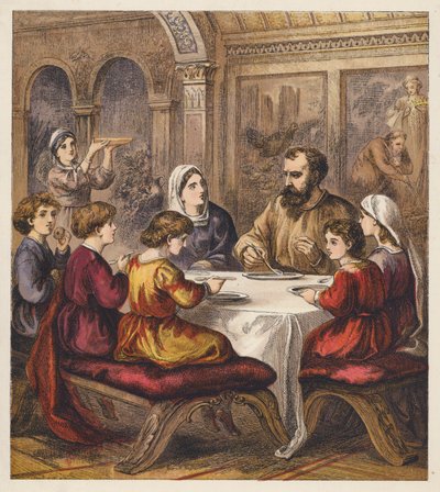 Hacı Çocuklar (renkli taş baskı) by English School