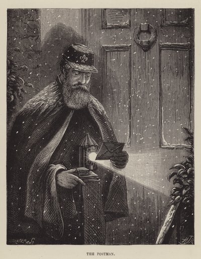 Postacı (gravür) by English School