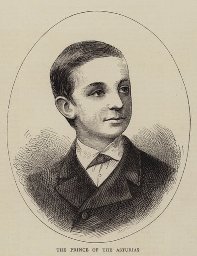 Asturias Prensi (gravür) by English School