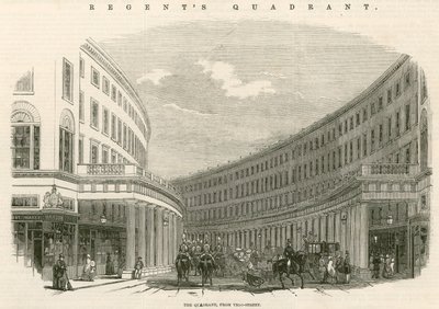The Quadrant, Regent Street, Londra by English School