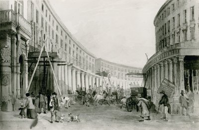 The Quadrant, Regent Street, Londra by English School