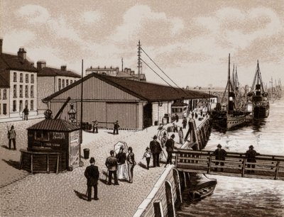 The Quay, Belfast (lito) by English School