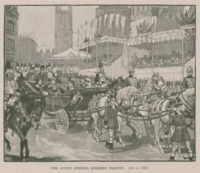 Kraliçe açılış Holborn Viyadüğü, Londra by English School