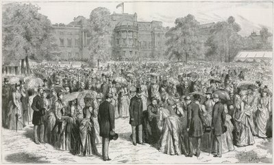 Buckingham Sarayı'ndaki Queens Bahçe Partisi by English School