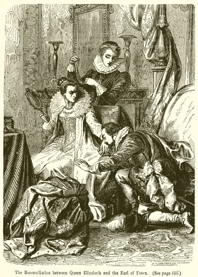 Kraliçe Elizabeth ve Essex Kontu Arasındaki Uzlaşma by English School