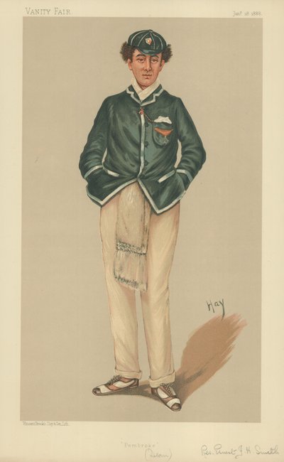 The Rev Ernest John Heriz Smith MA, Pembroke, 28 Ocak 1888, Vanity Fair karikatürü by English School