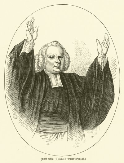 Muhterem George Whitefield (gravür) by English School