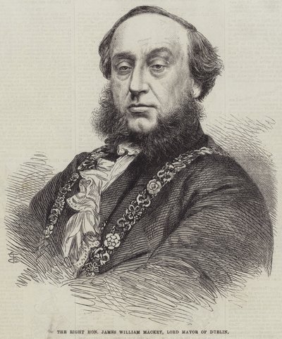 Çok Saygıdeğer James William Mackey, Dublin Belediye Başkanı (gravür) by English School