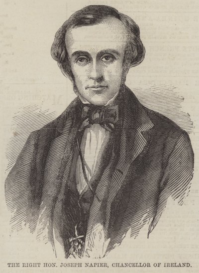 Çok Saygıdeğer Joseph Napier, İrlanda Şansölyesi (gravür) by English School