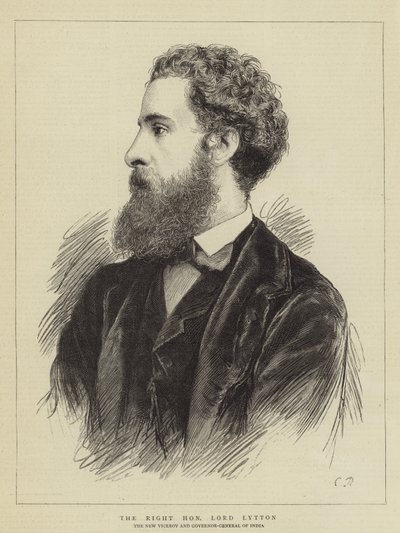 Çok Sayın Lord Lytton (gravür) by English School