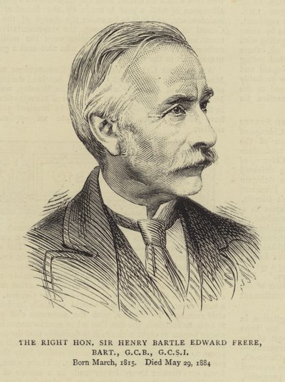 Çok Saygıdeğer Sir Henry Bartle Edward Frere, Baronet, GCB, GCSI by English School