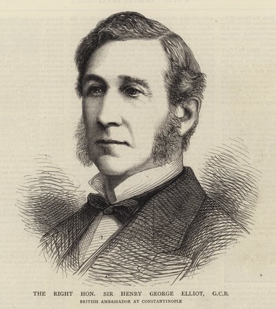Çok Saygıdeğer Sir Henry George Elliot, GCB (gravür) by English School
