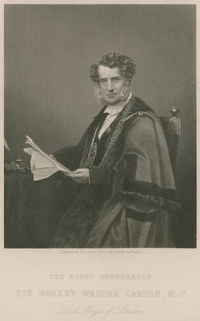Çok Saygıdeğer Sir Walter Carden, Londra Belediye Başkanı by English School