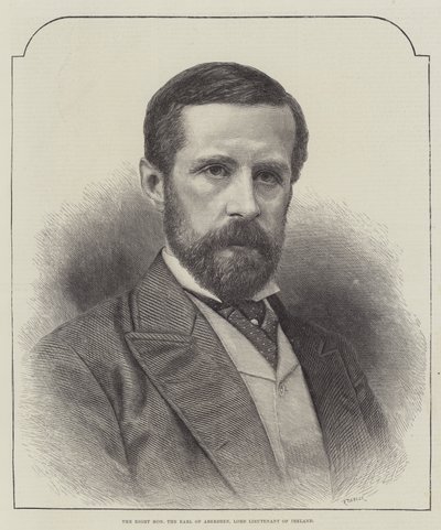 Çok Sayın Aberdeen Kontu, İrlanda Lord Teğmen (gravür) by English School