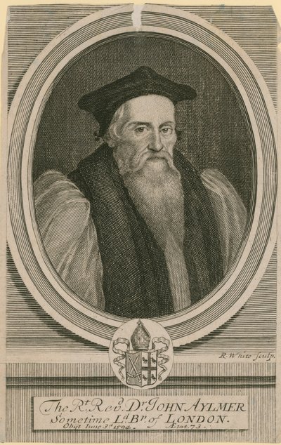 Sağ Muhterem Dr John Aylmer, bazen Londra Lord Bishop by English School