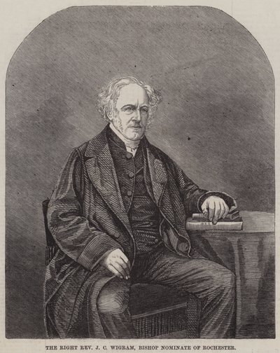 Sağ Muhterem JC Wigram, Rochester Piskopos Adayı (gravür) by English School