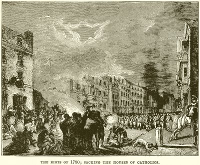 1780 İsyanları; Katoliklerin Evlerini Yağmalamak by English School