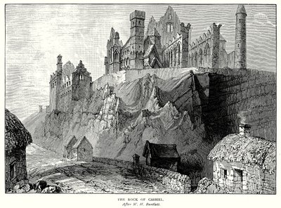 The Rock of Cashel (gravür) by English School