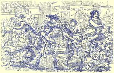 The Romans Walking with the Sabine Women, Gilbert Abbott a Beckett tarafından yazılan The Comic History of Rome