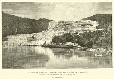 Rotomahana terasları ve kaplıcaları, Yeni Zelanda, 10 Haziran 1886