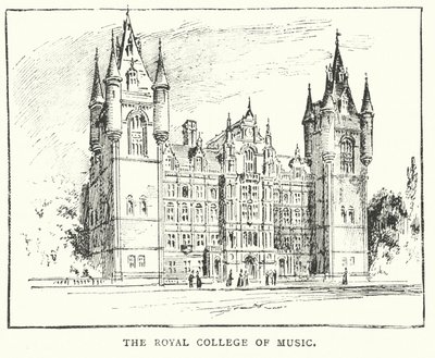 Kraliyet Müzik Koleji (gravür) by English School