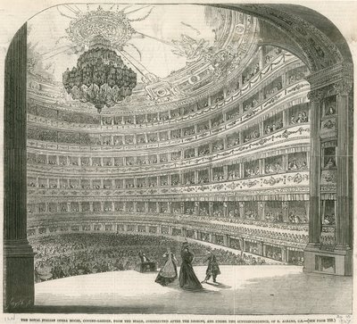 Kraliyet İtalyan Opera Binası, Covent Garden, Londra by English School
