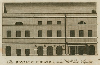 Kraliyet Tiyatrosu, Well Street, Wellclose Meydanı, Londra by English School