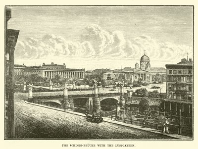 Lustgarten ile Schloss-brucke by English School