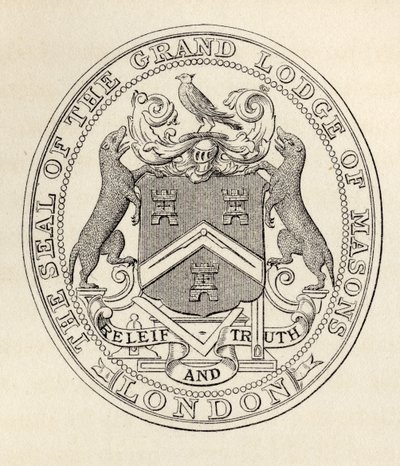 Büyük Masonlar Locası Mührü, Londra, 1813