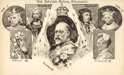 Yedi Kraliyet Edwards (lito) by English School