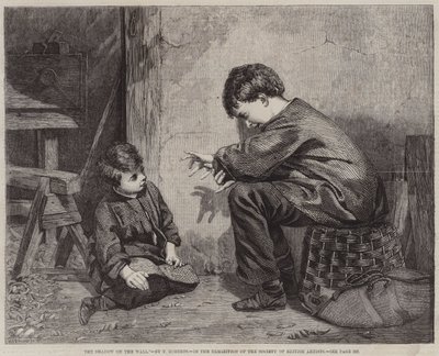 Duvardaki Gölge (gravür) by English School