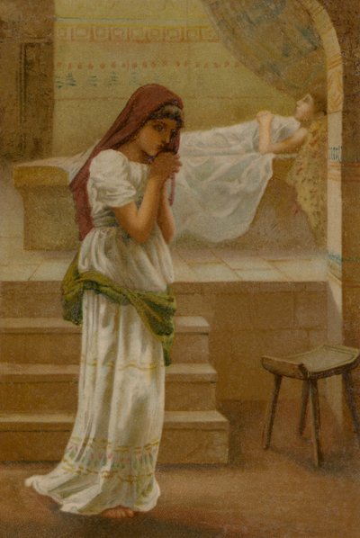 Şunamlı Kadın (kromolito) by English School