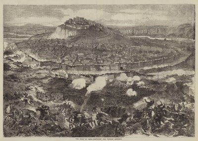Kars Kuşatması, Türk Garnizonunun Takası (gravür) by English School