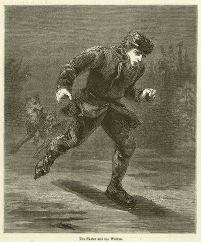 Patenci ve Kurtlar (gravür) by English School