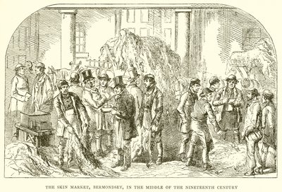 Ondokuzuncu Yüzyılın Ortalarında Cilt Pazarı, Bermondsey, by English School