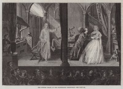 Politeknik Kurumundaki Hayalet Dramı (gravür) by English School
