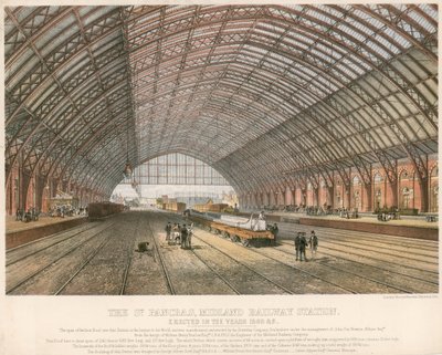 St Pancras, Midland Tren İstasyonu, Londra, 1866-69 yıllarında inşa edildi by English School
