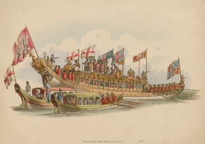 The Stationers Barge, Thames Nehri, Londra by English School