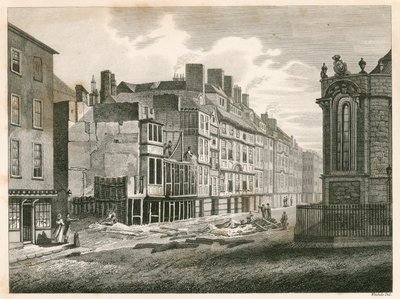 The Strand, Londra, 1810 yılındaki iyileştirmeden önce by English School
