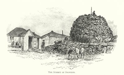 Snowdon Zirvesi (gravür) by English School