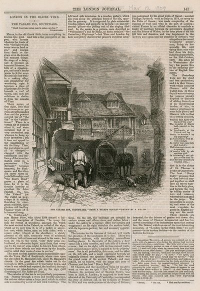 Tabard Inn, Southwark by English School