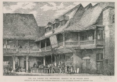 Tabard Inn, Southwark by English School