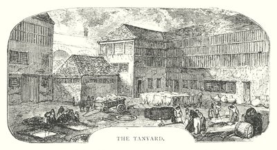 The Tanyard (gravür) by English School