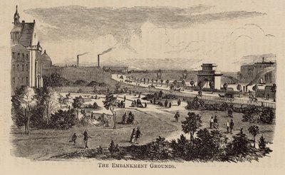 Thames Dolgu alanları by English School