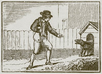 Hırsız ve Köpek (gravür) by English School