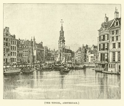 Tingel, Amsterdam (gravür) by English School