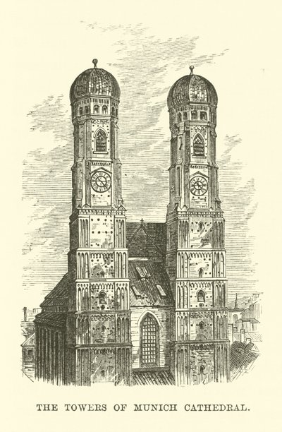 Münih Katedrali Kuleleri by English School